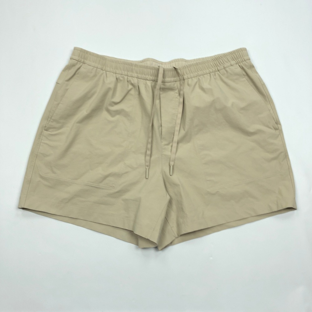 Lululemon Bowline Short 5" Stretch Cotton VersaTwill Tan Beige Mens XXL LM7BDDS